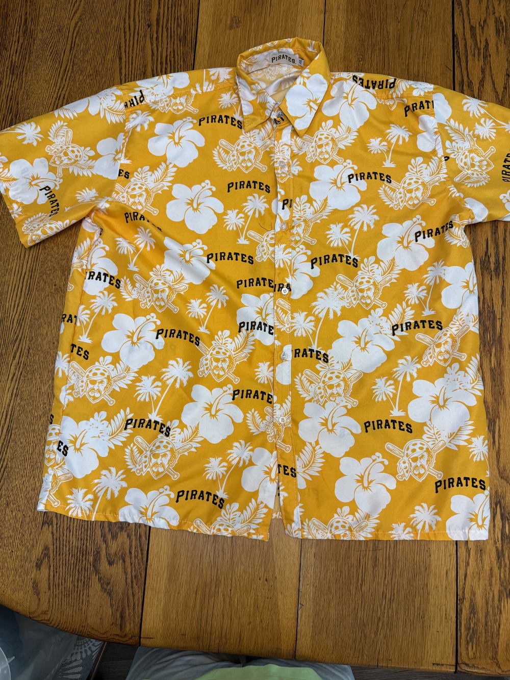 Pittsburgh Pirates Shirt Mens XL MLB Baseball Hawaiian Floral AT&T